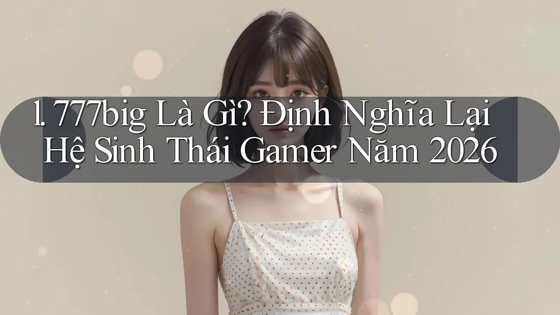 1. 777big Là Gì? Định Nghĩa Lại Hệ Sinh Thái Gamer Năm 2026 1. 777big Là Gì? Định Nghĩa Lại Hệ Sinh Thái Gamer Năm 2026