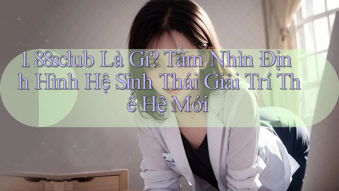 1. 88sclub Là Gì? Tầm Nhìn Định Hình Hệ Sinh Thái Giải Trí Thế Hệ Mới