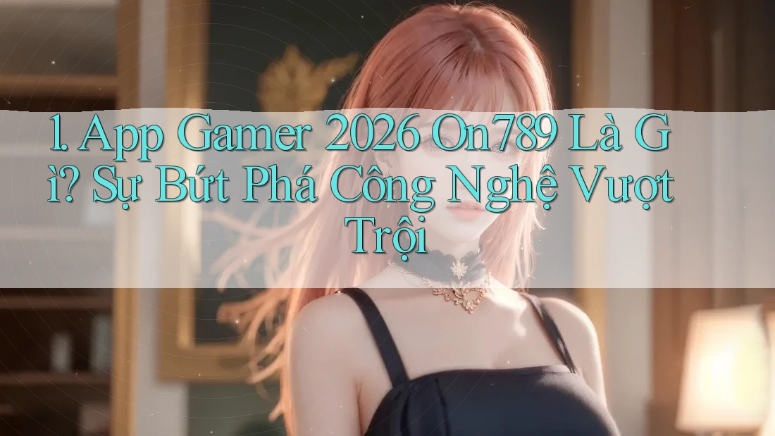 1. App Gamer 2026 On789 Là Gì? Sự Bứt Phá Công Nghệ Vượt Trội