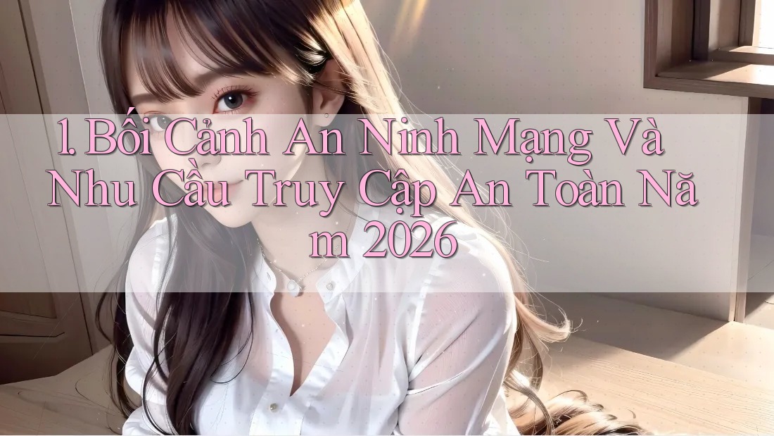 1. Bối Cảnh An Ninh Mạng Và Nhu Cầu Truy Cập An Toàn Năm 2026 1. Bối Cảnh An Ninh Mạng Và Nhu Cầu Truy Cập An Toàn Năm 2026