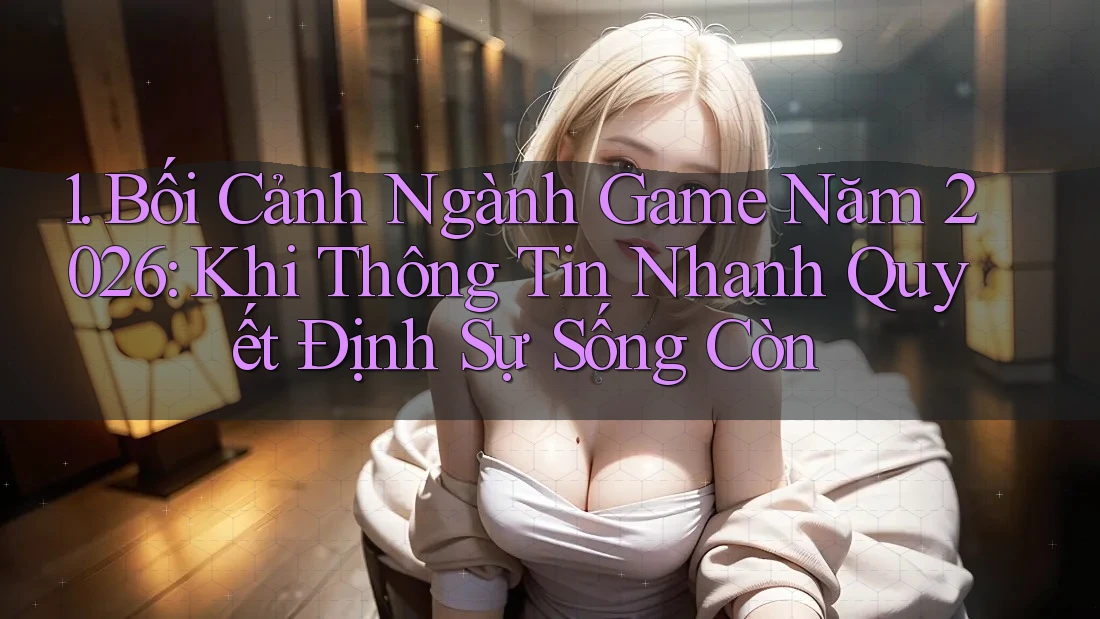1. Bối Cảnh Ngành Game Năm 2026: Khi Thông Tin Nhanh Quyết Định Sự Sống Còn 1. Bối Cảnh Ngành Game Năm 2026: Khi Thông Tin Nhanh Quyết Định Sự Sống Còn
