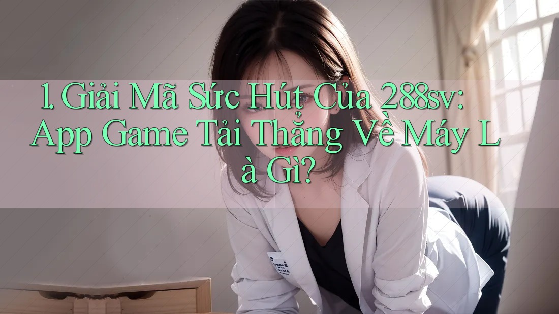 1. Giải Mã Sức Hút Của 288sv: App Game Tải Thẳng Về Máy Là Gì?