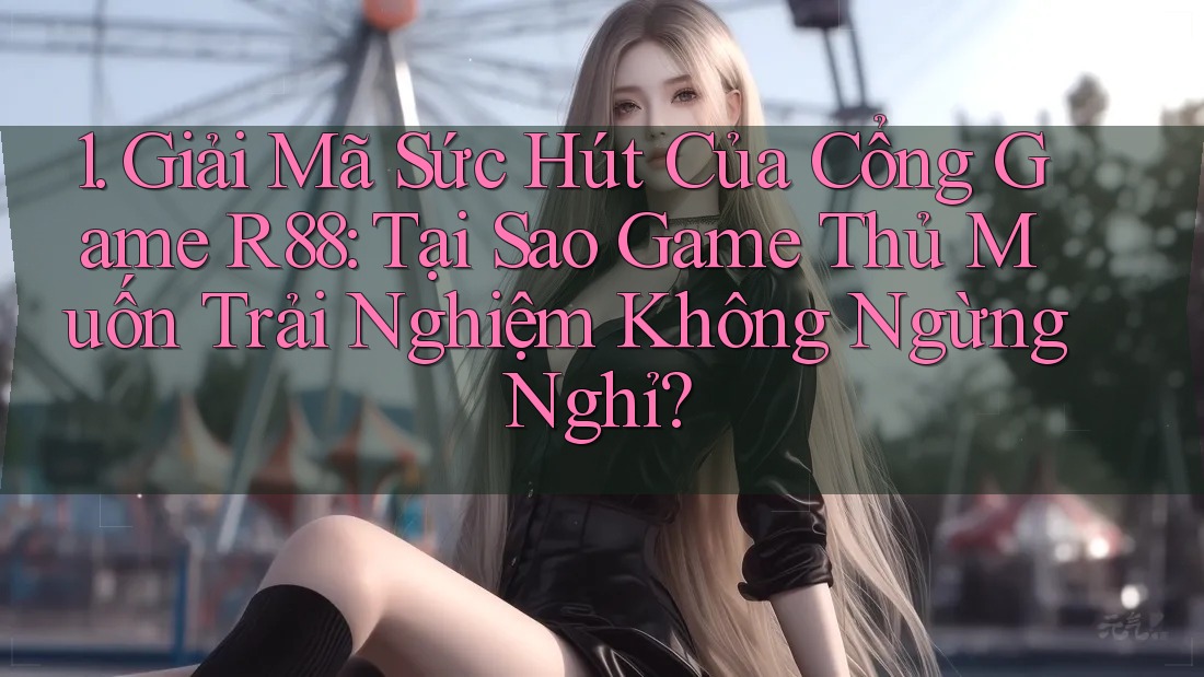 1. Giải Mã Sức Hút Của Cổng Game R88: Tại Sao Game Thủ Muốn Trải Nghiệm Không Ngừng Nghỉ? 1. Giải Mã Sức Hút Của Cổng Game R88: Tại Sao Game Thủ Muốn Trải Nghiệm Không Ngừng Nghỉ?