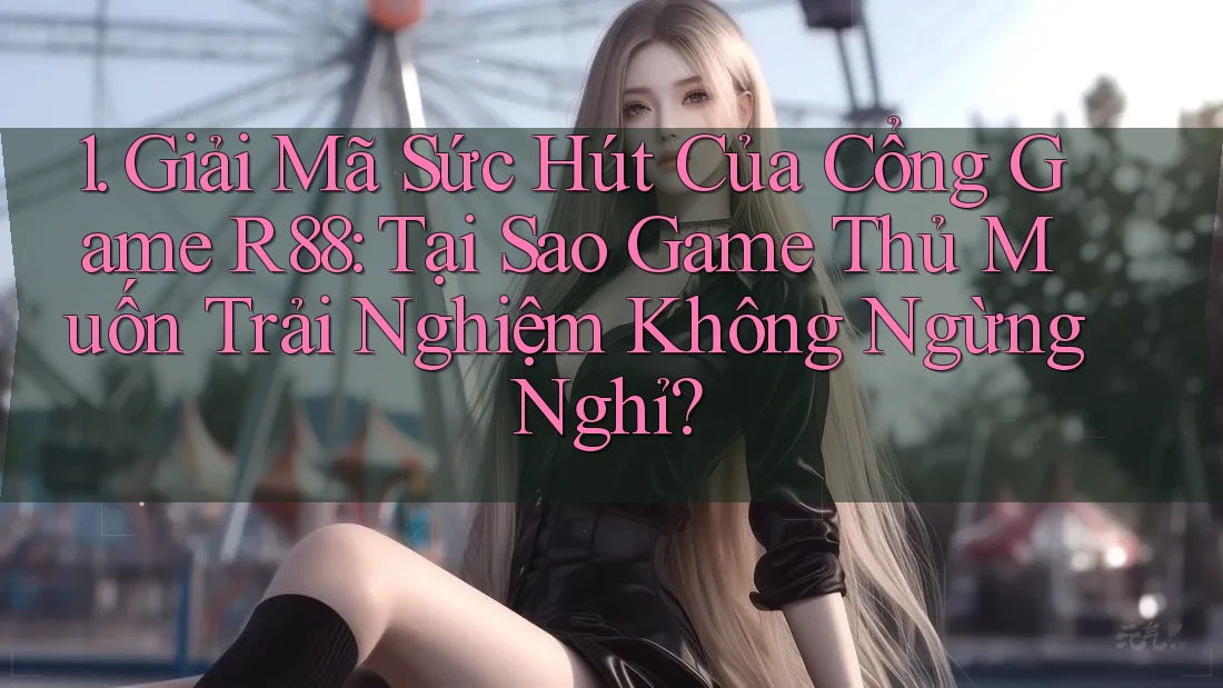 1. Giải Mã Sức Hút Của Cổng Game R88: Tại Sao Game Thủ Muốn Trải Nghiệm Không Ngừng Nghỉ? 1. Giải Mã Sức Hút Của Cổng Game R88: Tại Sao Game Thủ Muốn Trải Nghiệm Không Ngừng Nghỉ?