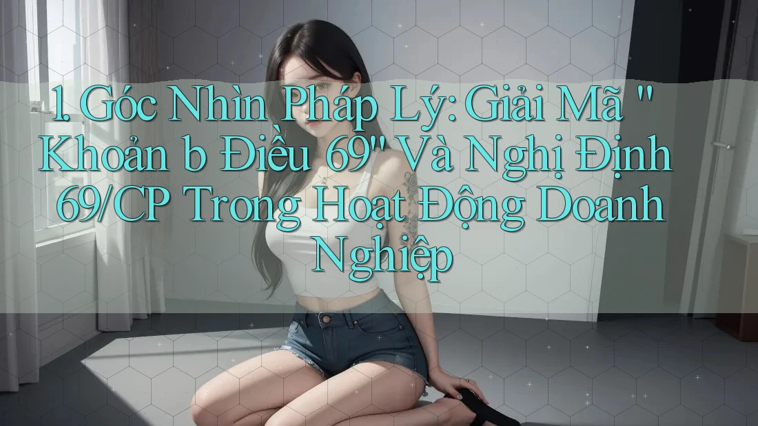 1. Góc Nhìn Pháp Lý: Giải Mã “Khoản b Điều 69” Và Nghị Định 69/CP Trong Hoạt Động Doanh Nghiệp 1. Góc Nhìn Pháp Lý: Giải Mã “Khoản b Điều 69” Và Nghị Định 69/CP Trong Hoạt Động Doanh Nghiệp