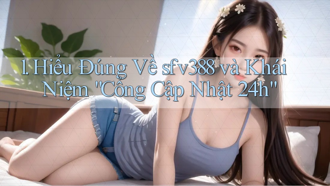 1. Hiểu Đúng Về sfv388 và Khái Niệm “Cổng Cập Nhật 24h”