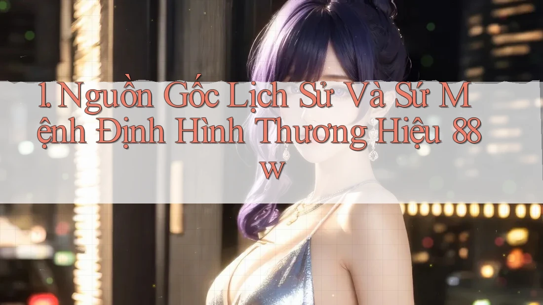 1. Nguồn Gốc Lịch Sử Và Sứ Mệnh Định Hình Thương Hiệu 88w 1. Nguồn Gốc Lịch Sử Và Sứ Mệnh Định Hình Thương Hiệu 88w