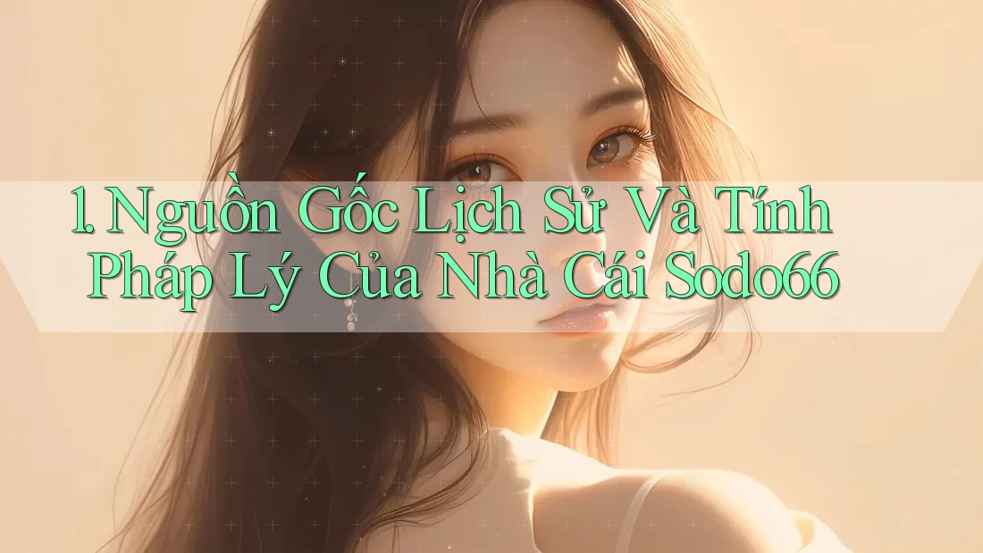 1. Nguồn Gốc Lịch Sử Và Tính Pháp Lý Của Nhà Cái Sodo66 1. Nguồn Gốc Lịch Sử Và Tính Pháp Lý Của Nhà Cái Sodo66