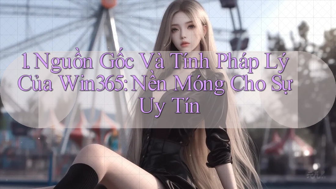 1. Nguồn Gốc Và Tính Pháp Lý Của Win365: Nền Móng Cho Sự Uy Tín 1. Nguồn Gốc Và Tính Pháp Lý Của Win365: Nền Móng Cho Sự Uy Tín
