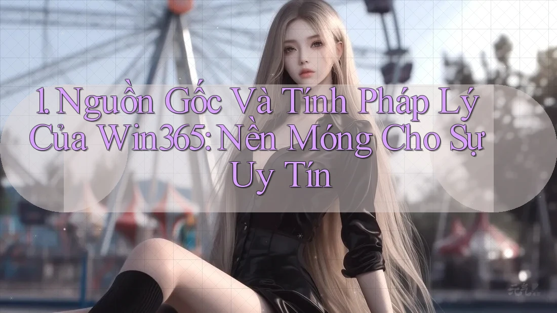 1. Nguồn Gốc Và Tính Pháp Lý Của Win365: Nền Móng Cho Sự Uy Tín
