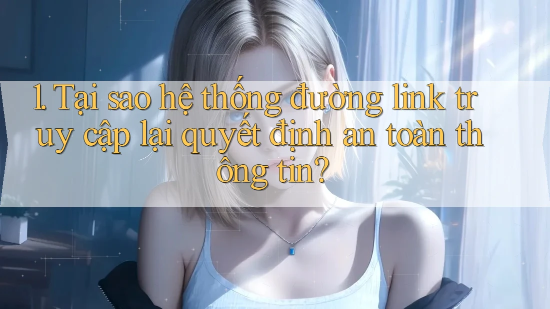 1. Tại sao hệ thống đường link truy cập lại quyết định an toàn thông tin? 1. Tại sao hệ thống đường link truy cập lại quyết định an toàn thông tin?