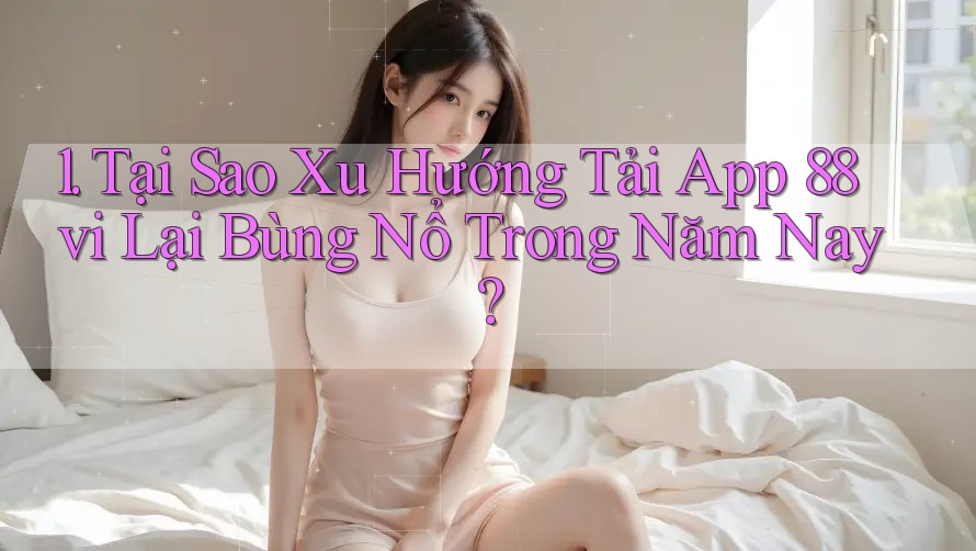 1. Tại Sao Xu Hướng Tải App 88vi Lại Bùng Nổ Trong Năm Nay?