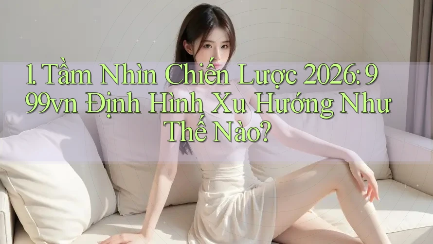 1. Tầm Nhìn Chiến Lược 2026: 999vn Định Hình Xu Hướng Như Thế Nào? 1. Tầm Nhìn Chiến Lược 2026: 999vn Định Hình Xu Hướng Như Thế Nào?
