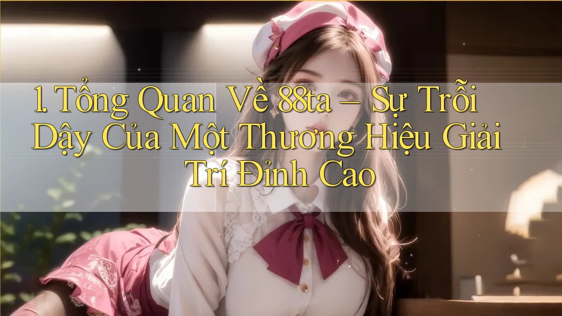 1. Tổng Quan Về 88ta – Sự Trỗi Dậy Của Một Thương Hiệu Giải Trí Đỉnh Cao 1. Tổng Quan Về 88ta – Sự Trỗi Dậy Của Một Thương Hiệu Giải Trí Đỉnh Cao