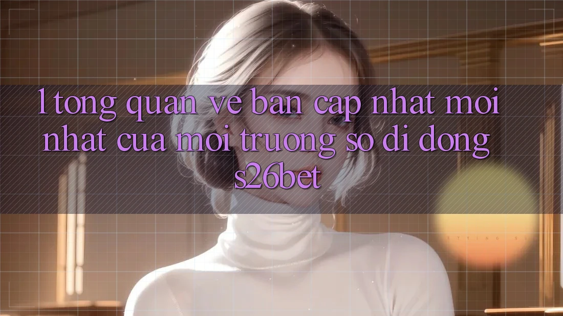 1. Tổng Quan Về Bản Cập Nhật Mới nhất Của Môi trường số di động S26bet
