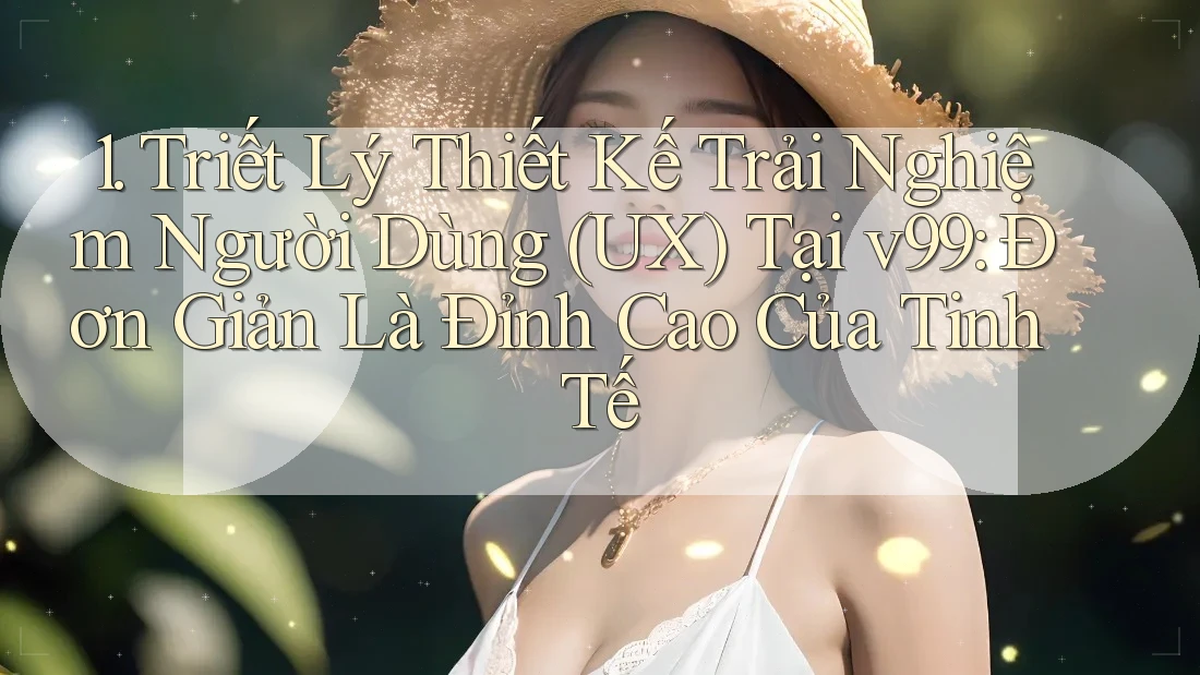 1. Triết Lý Thiết Kế Trải Nghiệm Người Dùng (UX) Tại v99: Đơn Giản Là Đỉnh Cao Của Tinh Tế 1. Triết Lý Thiết Kế Trải Nghiệm Người Dùng (UX) Tại v99: Đơn Giản Là Đỉnh Cao Của Tinh Tế