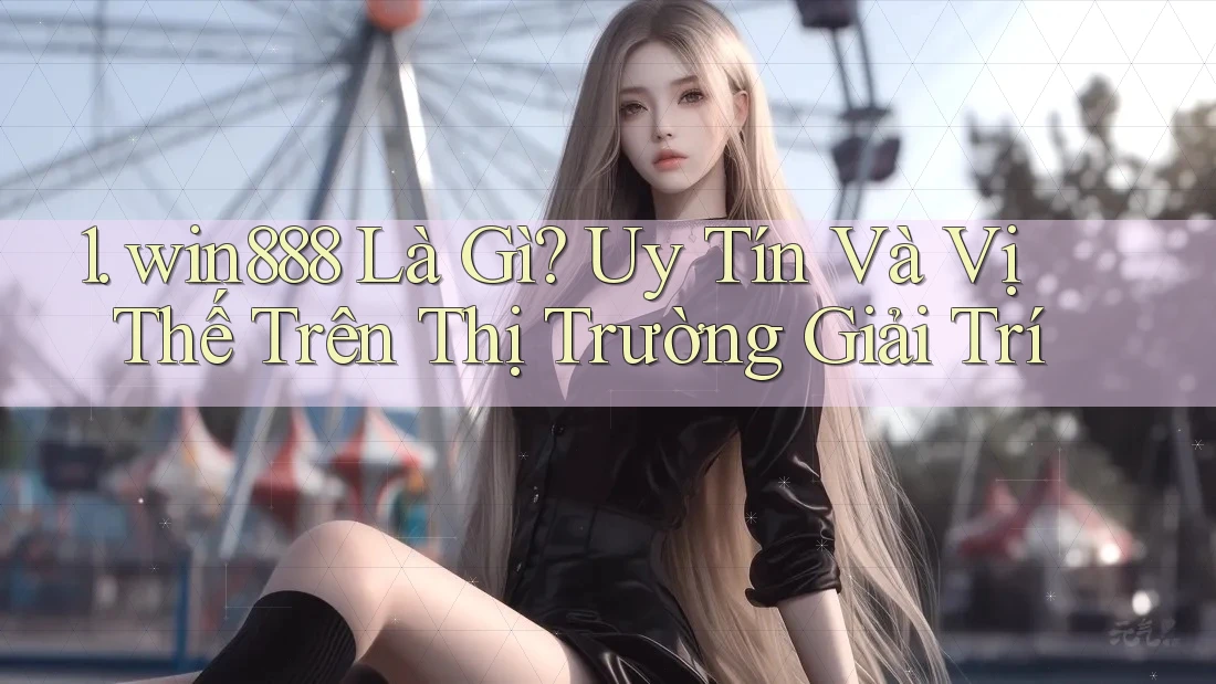 1. win888 Là Gì? Uy Tín Và Vị Thế Trên Thị Trường Giải Trí