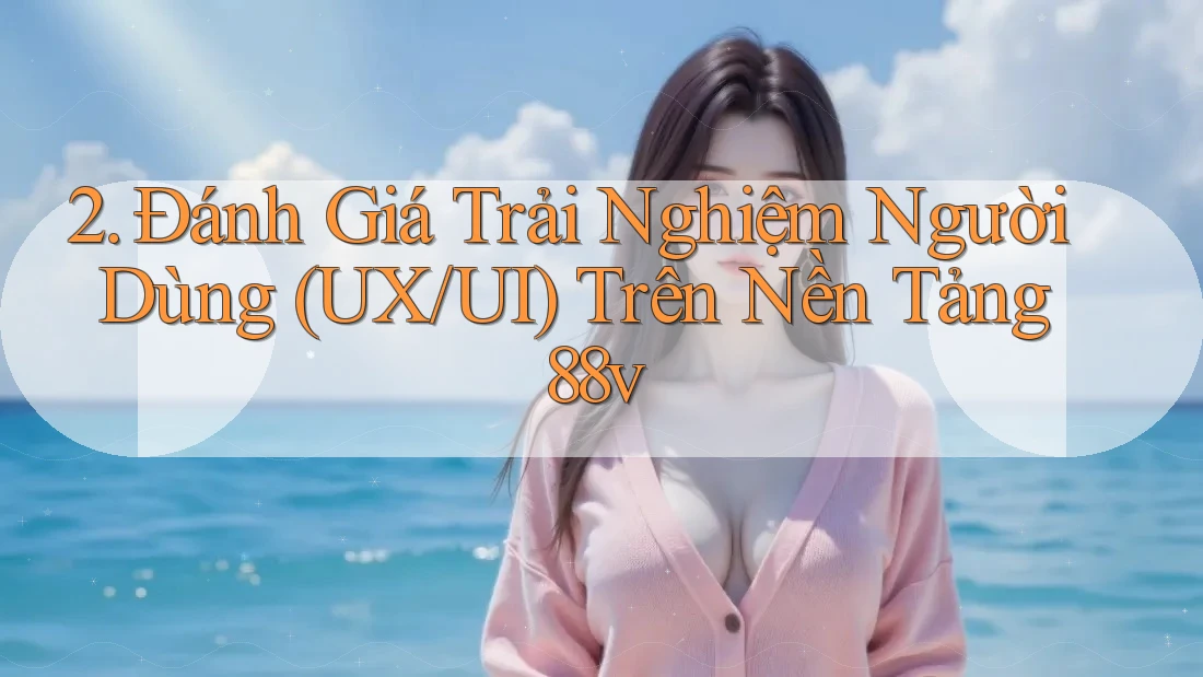 2. Đánh Giá Trải Nghiệm Người Dùng (UX/UI) Trên Nền Tảng 88v 2. Đánh Giá Trải Nghiệm Người Dùng (UX/UI) Trên Nền Tảng 88v