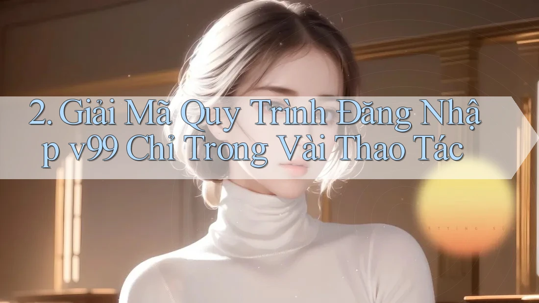 2. Giải Mã Quy Trình Đăng Nhập v99 Chỉ Trong Vài Thao Tác 2. Giải Mã Quy Trình Đăng Nhập v99 Chỉ Trong Vài Thao Tác
