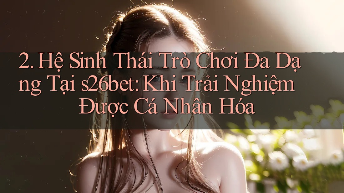 2. Hệ Sinh Thái Trò Chơi Đa Dạng Tại s26bet: Khi Trải Nghiệm Được Cá Nhân Hóa