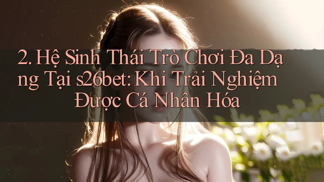 2. Hệ Sinh Thái Trò Chơi Đa Dạng Tại s26bet: Khi Trải Nghiệm Được Cá Nhân Hóa 2. Hệ Sinh Thái Trò Chơi Đa Dạng Tại s26bet: Khi Trải Nghiệm Được Cá Nhân Hóa