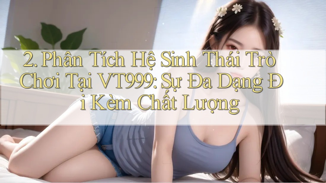 2. Phân Tích Hệ Sinh Thái Trò Chơi Tại VT999: Sự Đa Dạng Đi Kèm Chất Lượng 2. Phân Tích Hệ Sinh Thái Trò Chơi Tại VT999: Sự Đa Dạng Đi Kèm Chất Lượng