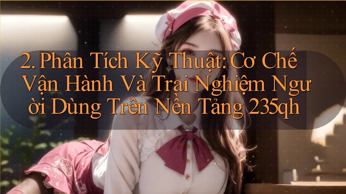 2. Phân Tích Kỹ Thuật: Cơ Chế Vận Hành Và Trải Nghiệm Người Dùng Trên Nền Tảng 235qh 2. Phân Tích Kỹ Thuật: Cơ Chế Vận Hành Và Trải Nghiệm Người Dùng Trên Nền Tảng 235qh