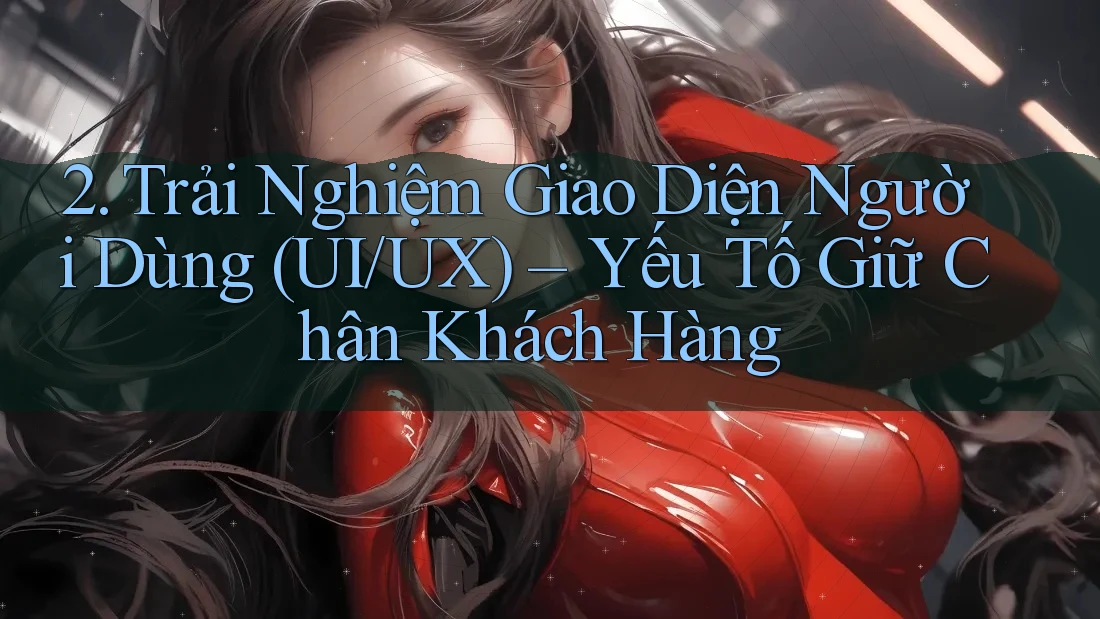 2. Trải Nghiệm Giao Diện Người Dùng (UI/UX) – Yếu Tố Giữ Chân Khách Hàng