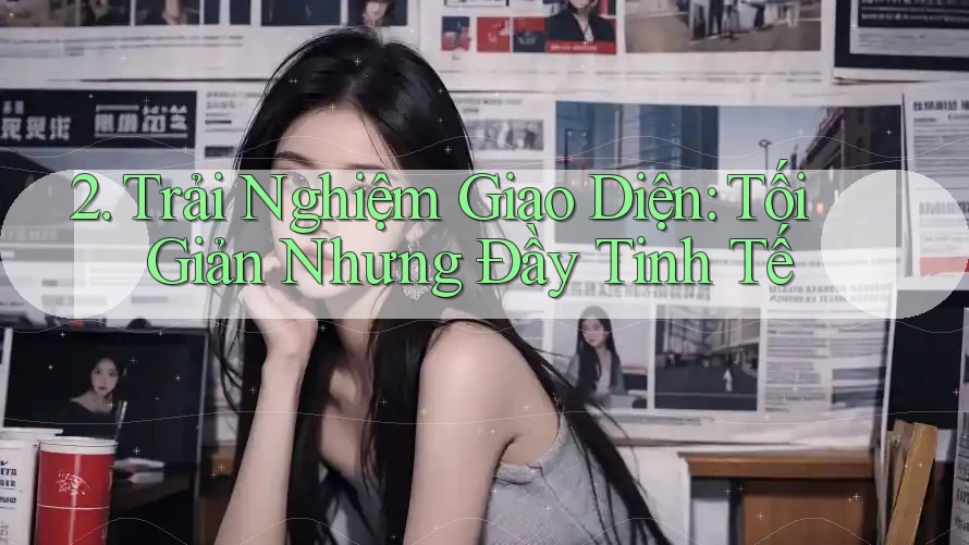 2. Trải Nghiệm Giao Diện: Tối Giản Nhưng Đầy Tinh Tế