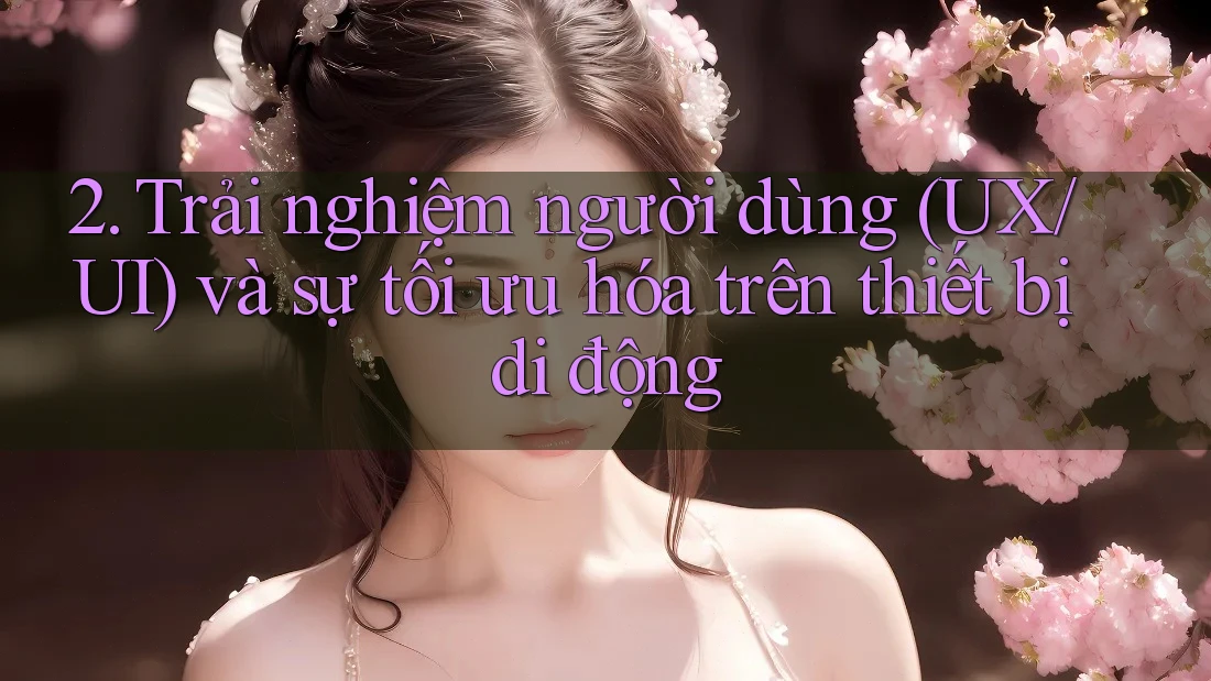2. Trải nghiệm người dùng (UX/UI) và sự tối ưu hóa trên thiết bị di động 2. Trải nghiệm người dùng (UX/UI) và sự tối ưu hóa trên thiết bị di động