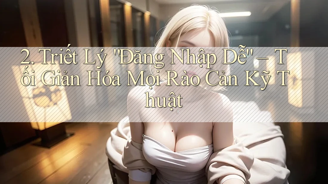 2. Triết Lý “Đăng Nhập Dễ” – Tối Giản Hóa Mọi Rào Cản Kỹ Thuật