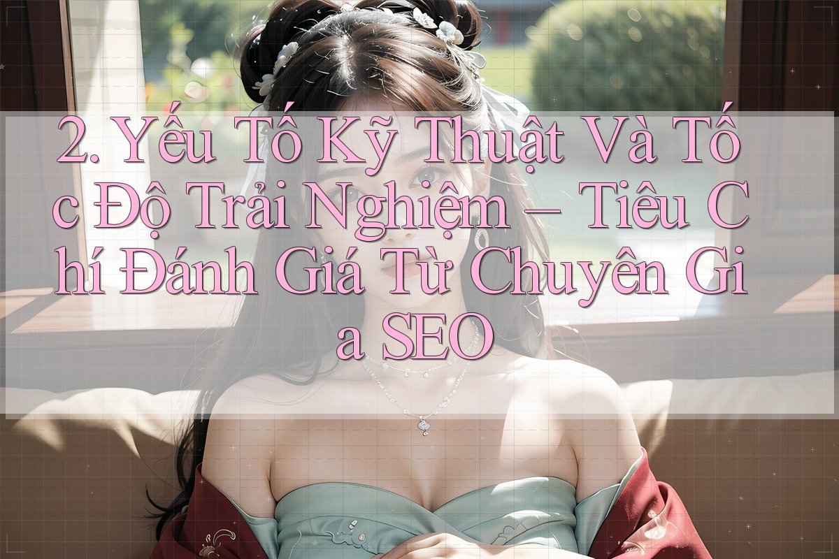 2. Yếu Tố Kỹ Thuật Và Tốc Độ Trải Nghiệm – Tiêu Chí Đánh Giá Từ Chuyên Gia SEO 2. Yếu Tố Kỹ Thuật Và Tốc Độ Trải Nghiệm – Tiêu Chí Đánh Giá Từ Chuyên Gia SEO