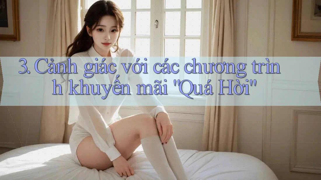 3. Cảnh giác với các chương trình khuyến mãi “Quá Hời”