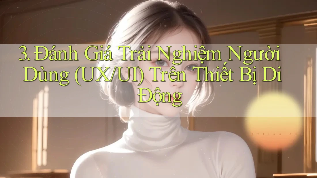 3. Đánh Giá Trải Nghiệm Người Dùng (UX/UI) Trên Thiết Bị Di Động 3. Đánh Giá Trải Nghiệm Người Dùng (UX/UI) Trên Thiết Bị Di Động