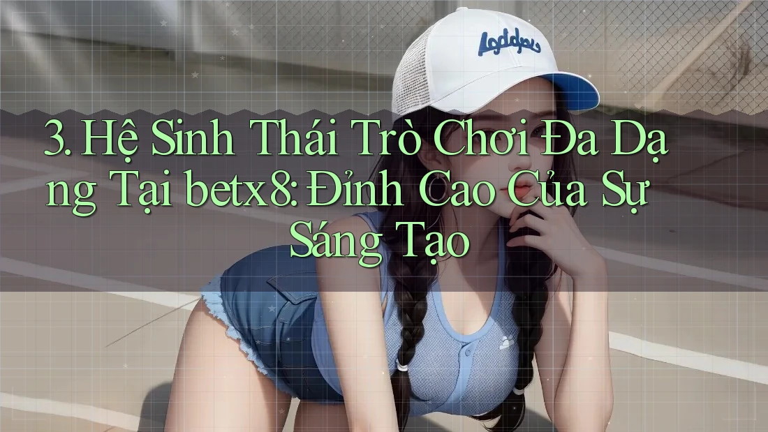 3. Hệ Sinh Thái Trò Chơi Đa Dạng Tại betx8: Đỉnh Cao Của Sự Sáng Tạo 3. Hệ Sinh Thái Trò Chơi Đa Dạng Tại betx8: Đỉnh Cao Của Sự Sáng Tạo