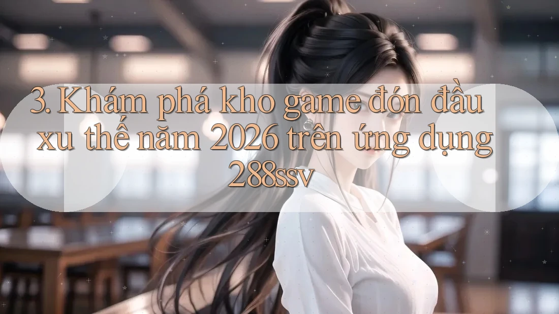 3. Khám phá kho game đón đầu xu thế năm 2026 trên ứng dụng 288ssv