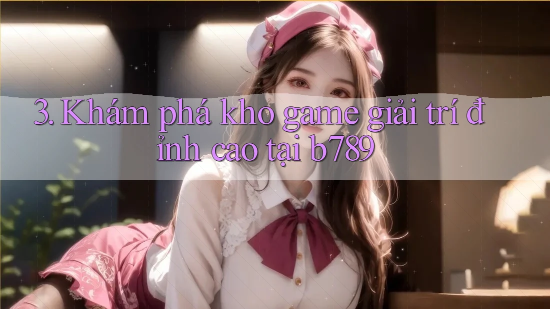 3. Khám phá kho game giải trí đỉnh cao tại b789