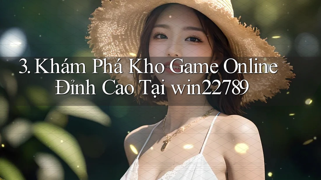 3. Khám Phá Kho Game Online Đỉnh Cao Tại win22789