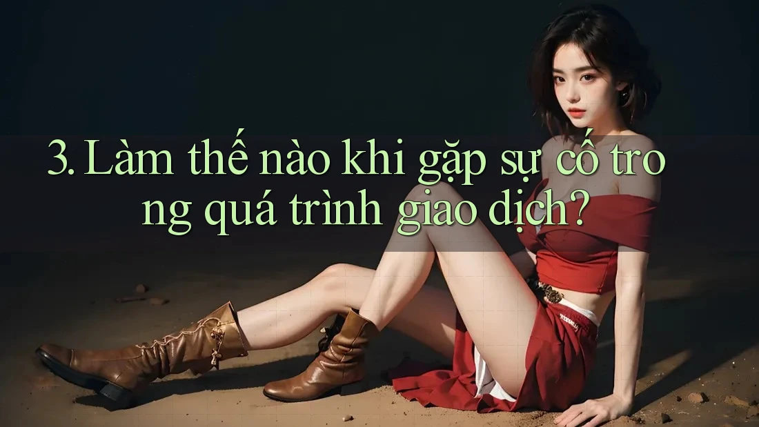 3. Làm thế nào khi gặp sự cố trong quá trình giao dịch? 3. Làm thế nào khi gặp sự cố trong quá trình giao dịch?