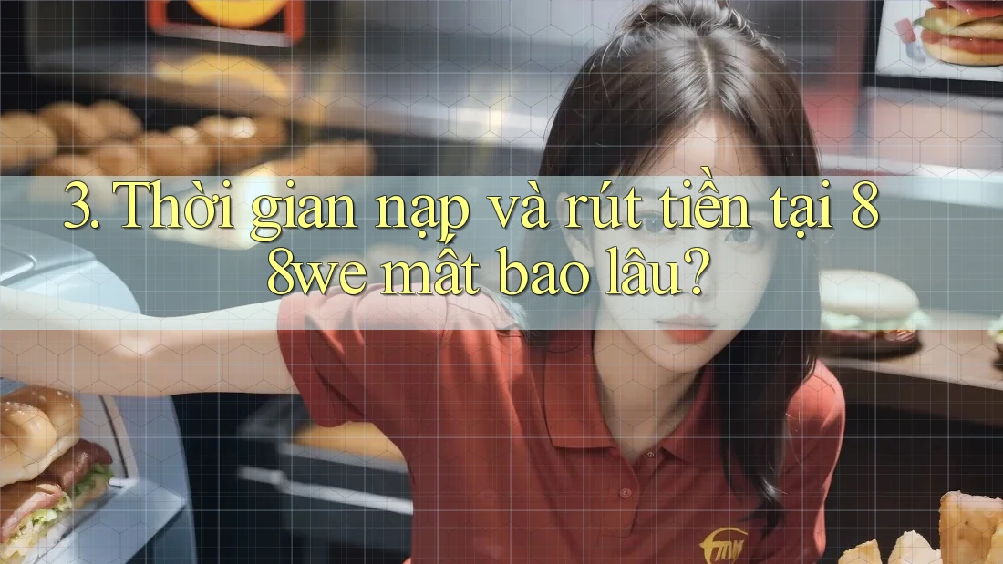 3. Thời gian nạp và rút tiền tại 88we mất bao lâu? 3. Thời gian nạp và rút tiền tại 88we mất bao lâu?