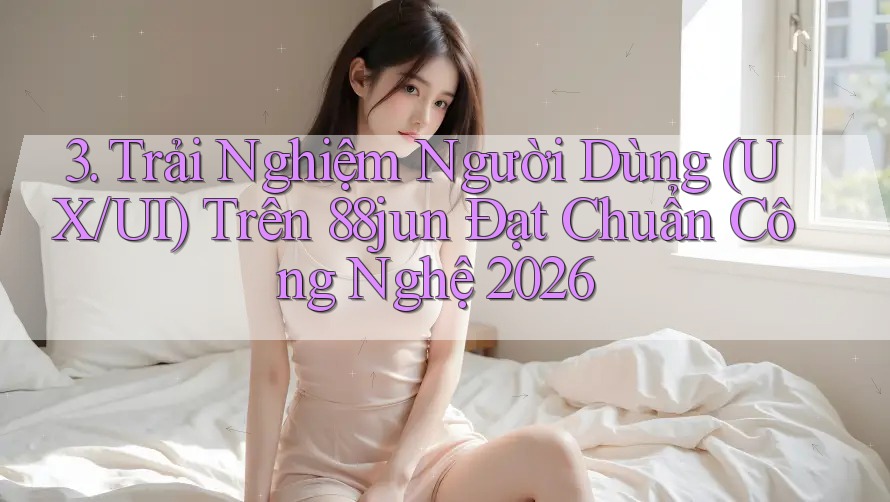 3. Trải Nghiệm Người Dùng (UX/UI) Trên 88jun Đạt Chuẩn Công Nghệ 2026 3. Trải Nghiệm Người Dùng (UX/UI) Trên 88jun Đạt Chuẩn Công Nghệ 2026