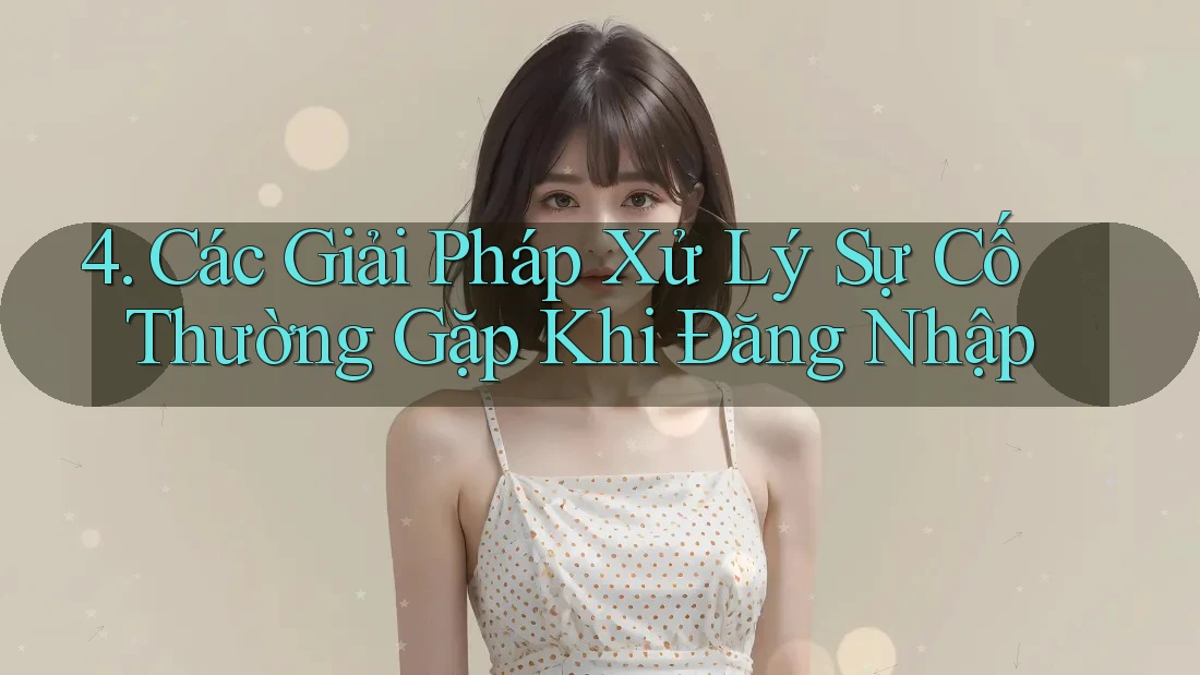 4. Các Giải Pháp Xử Lý Sự Cố Thường Gặp Khi Đăng Nhập