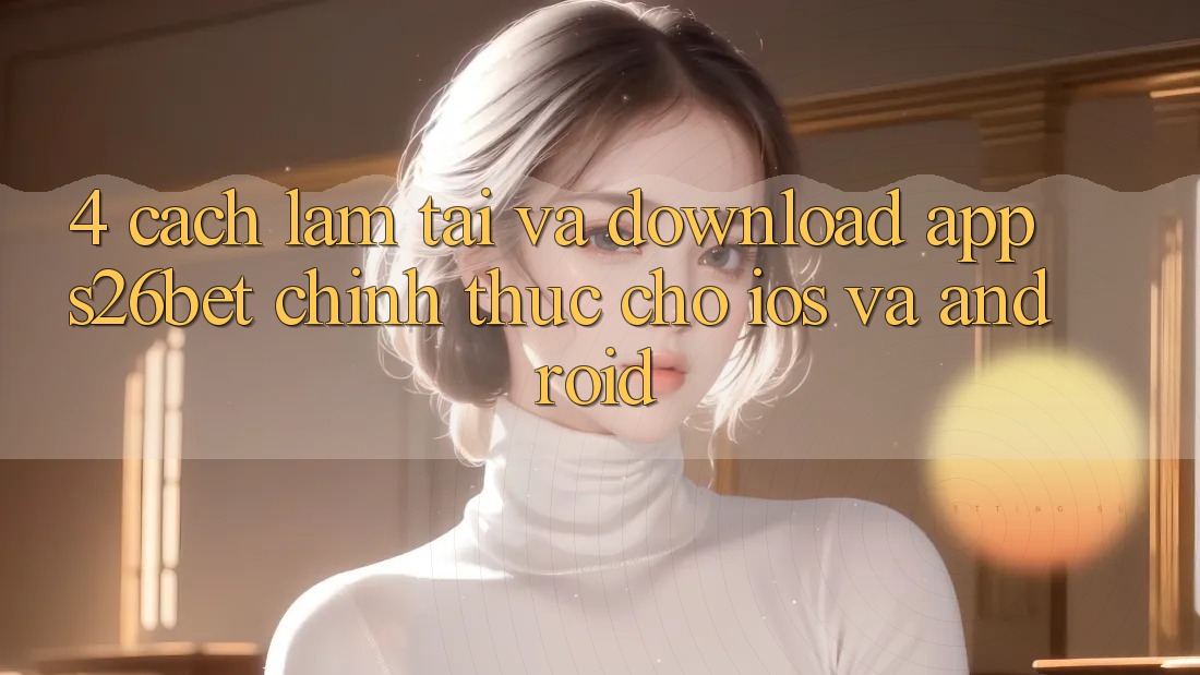 4. Cách làm Tải Và Download App S26bet Chính Thức Cho iOS Và Android