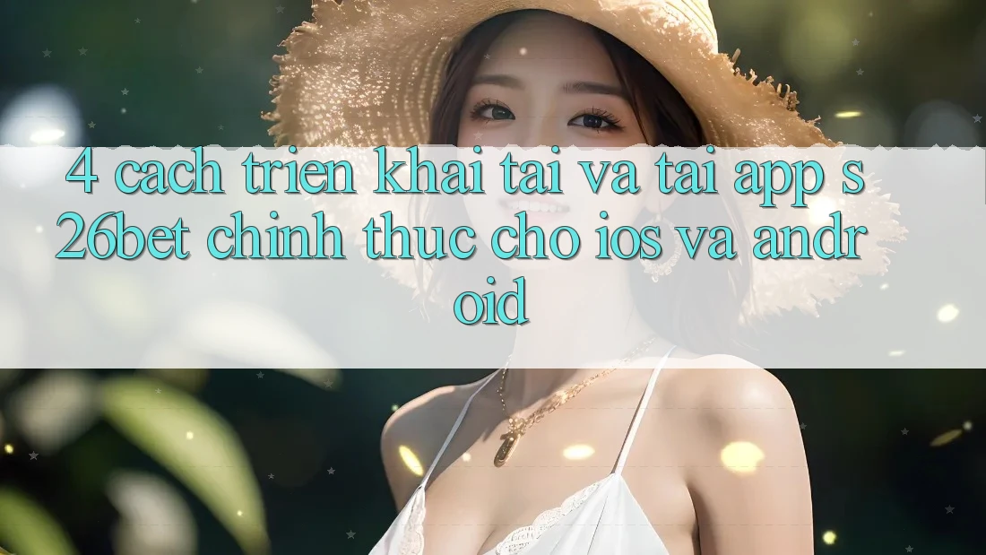 4. Cách triển khai Tải Và Tải App S26bet Chính Thức Cho iOS Và Android