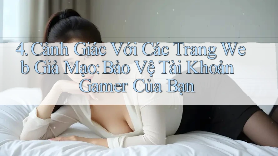 4. Cảnh Giác Với Các Trang Web Giả Mạo: Bảo Vệ Tài Khoản Gamer Của Bạn