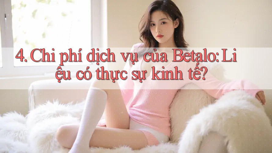 4. Chi phí dịch vụ của Betalo: Liệu có thực sự kinh tế? 4. Chi phí dịch vụ của Betalo: Liệu có thực sự kinh tế?