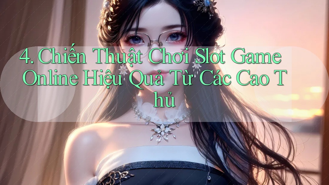 4. Chiến Thuật Chơi Slot Game Online Hiệu Quả Từ Các Cao Thủ