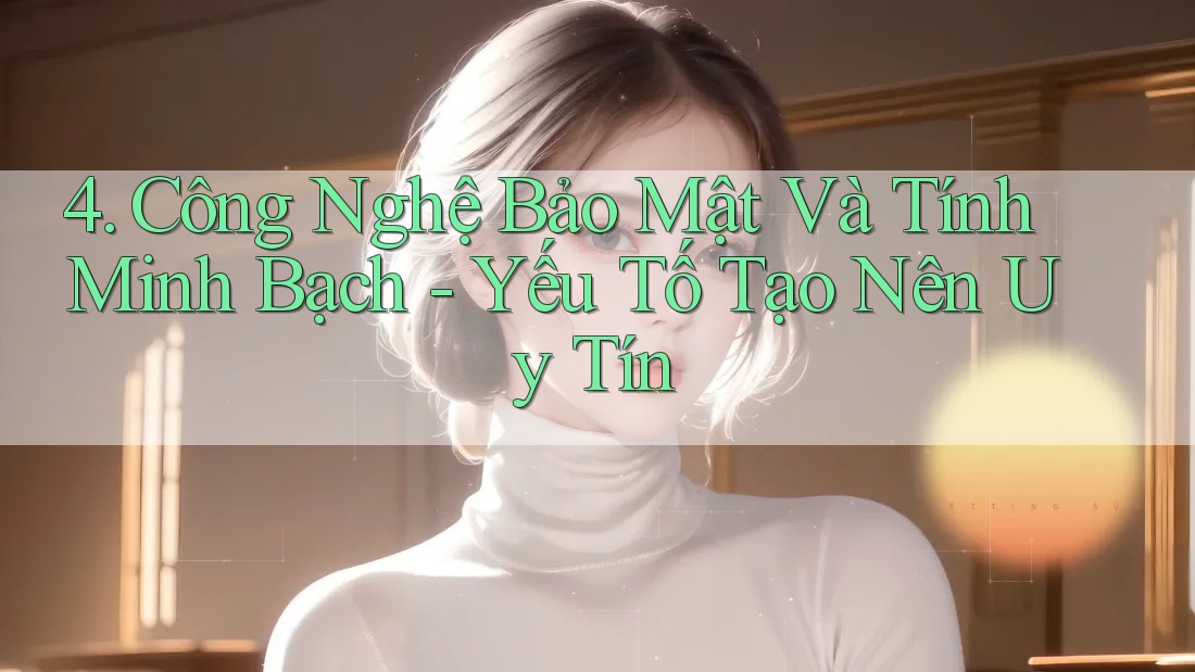 4. Công Nghệ Bảo Mật Và Tính Minh Bạch - Yếu Tố Tạo Nên Uy Tín