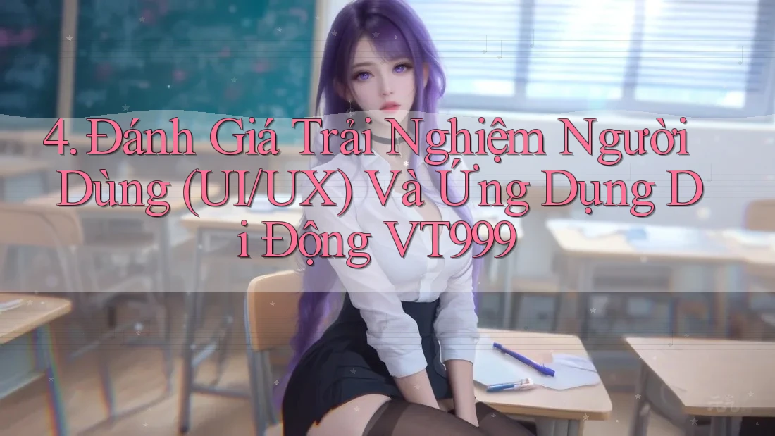 4. Đánh Giá Trải Nghiệm Người Dùng (UI/UX) Và Ứng Dụng Di Động VT999 4. Đánh Giá Trải Nghiệm Người Dùng (UI/UX) Và Ứng Dụng Di Động VT999