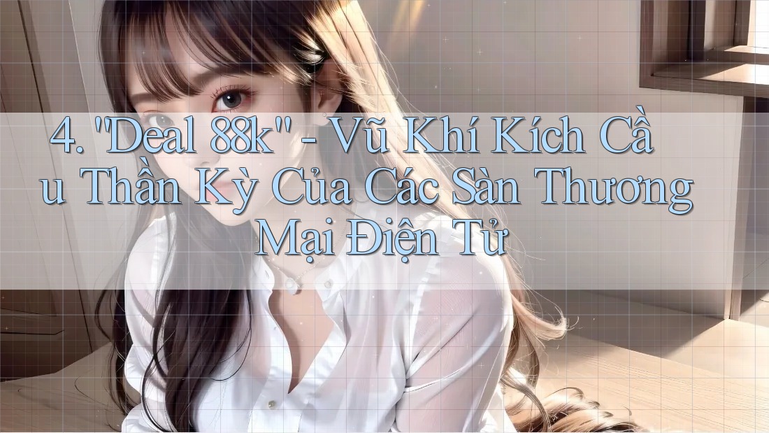 4. “Deal 88k” - Vũ Khí Kích Cầu Thần Kỳ Của Các Sàn Thương Mại Điện Tử 4. “Deal 88k” - Vũ Khí Kích Cầu Thần Kỳ Của Các Sàn Thương Mại Điện Tử